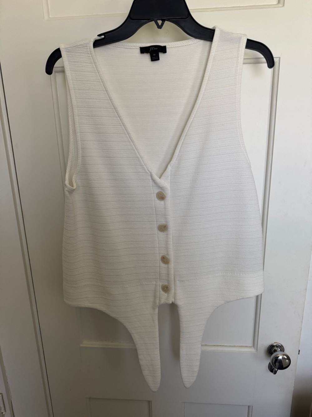 J. Crew tie-front Button Tank
